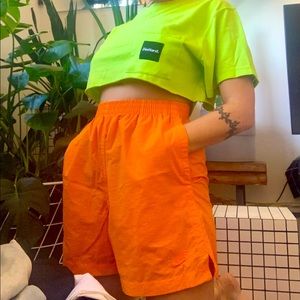 HOT ORANGE Nike Athletic Shorts